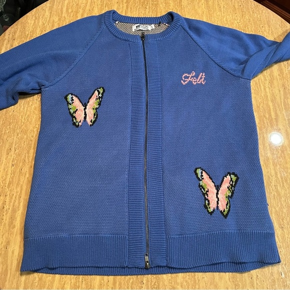 FELT Web Knit Zip Sweater Size L - Picture 5 of 16